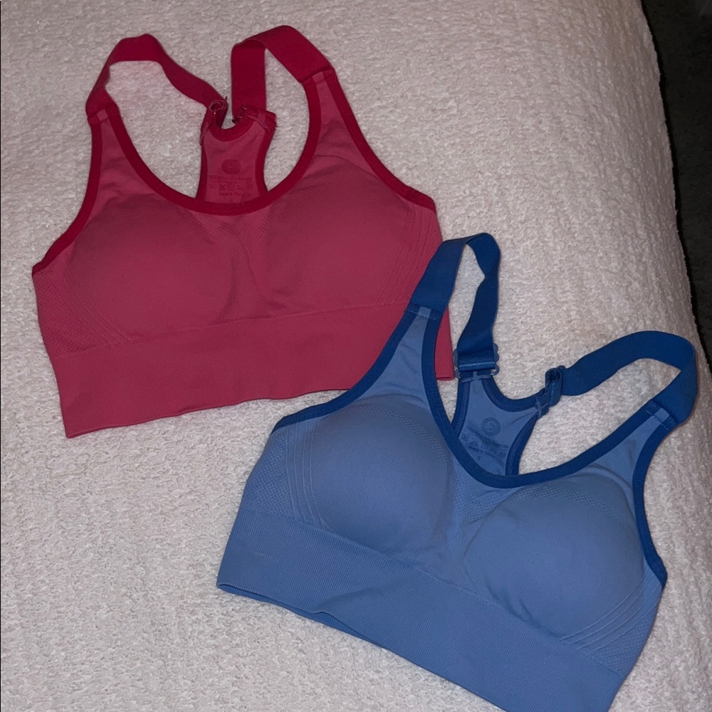 Women's Red and Blue Sports Bras